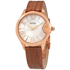 Balmain Balmainia Lady  White Mother Of Pearl Dial Women 34mm
