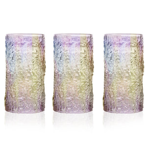 Holographic Bark Glasses - Set of 3