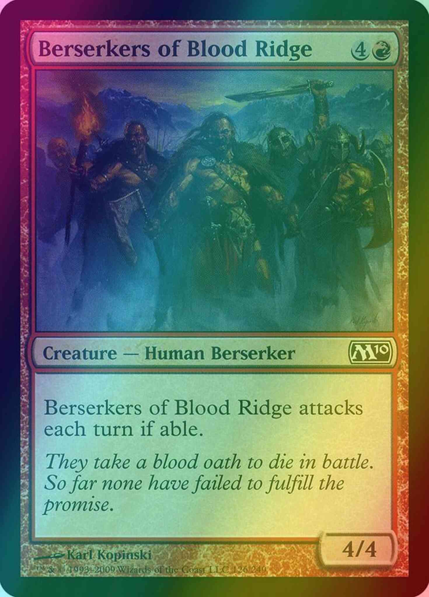 Berserkers of Blood Ridge [126] [Magic 2010] [Foil]