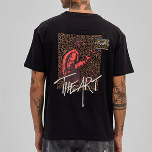 The Art Black Oversized Fit T-Shirt