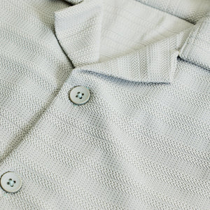 Light Grey Stripes Box Fit Shirt