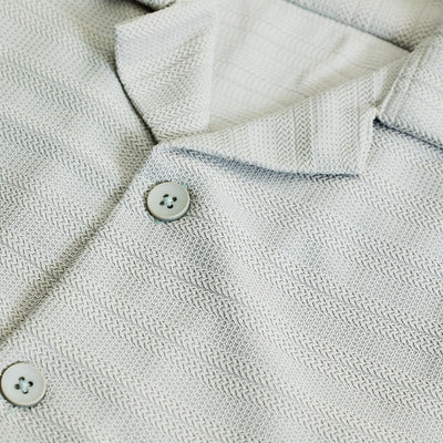Light Grey Stripes Box Fit Shirt