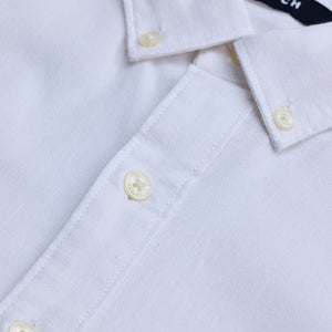 White Solid Oxford Shirt