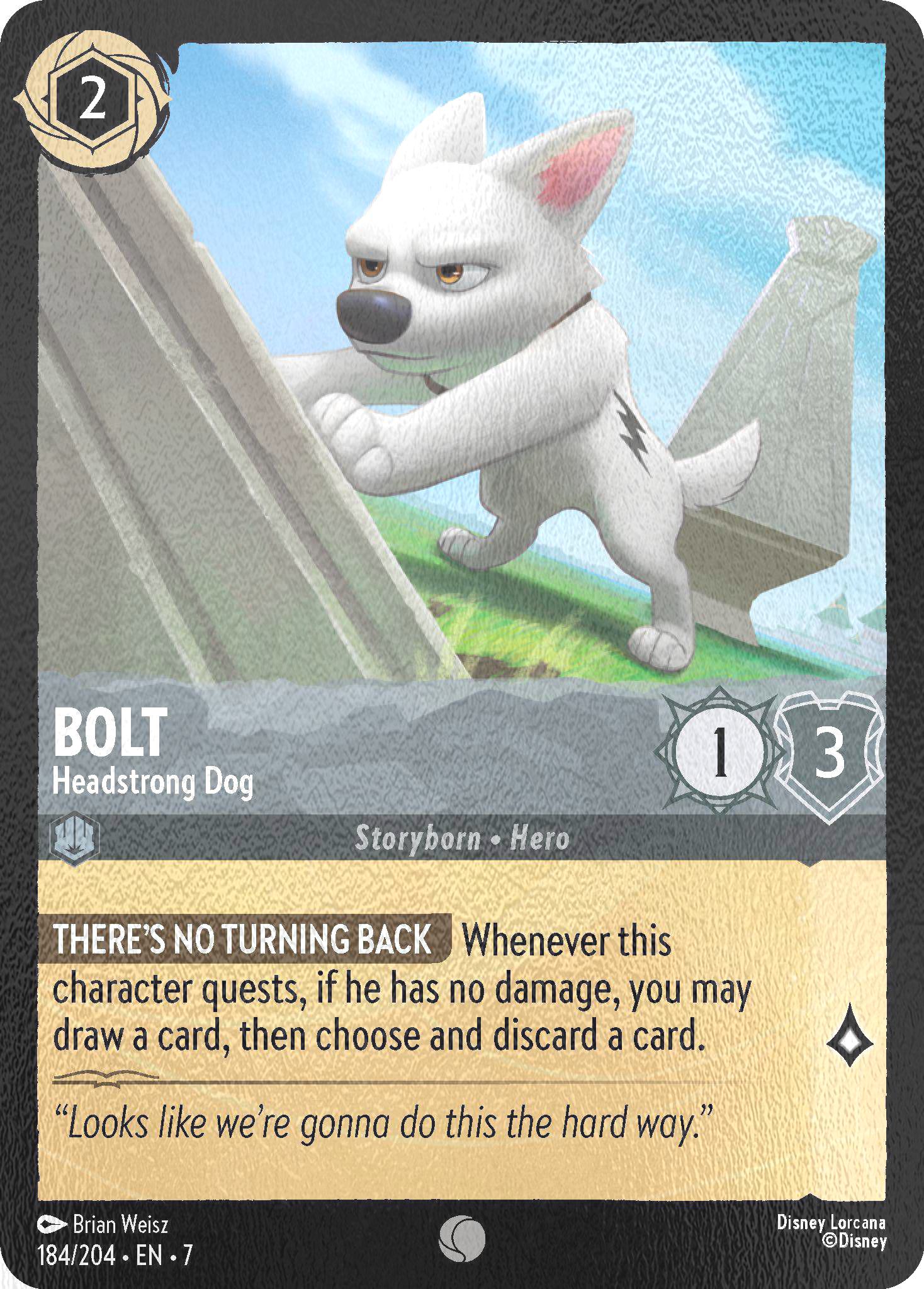 Bolt - Headstrong Dog - 184/204 [Archazia's Island] [Cold Foil]