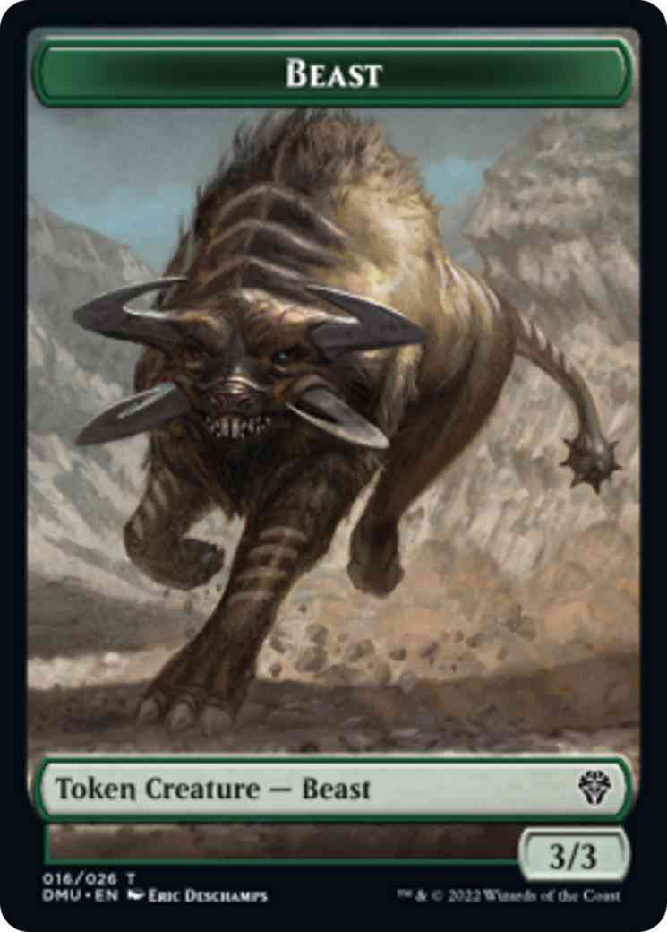 Beast Token [16] [DMU Set Symbol] [Dominaria United: Tokens] [Non-Foil]