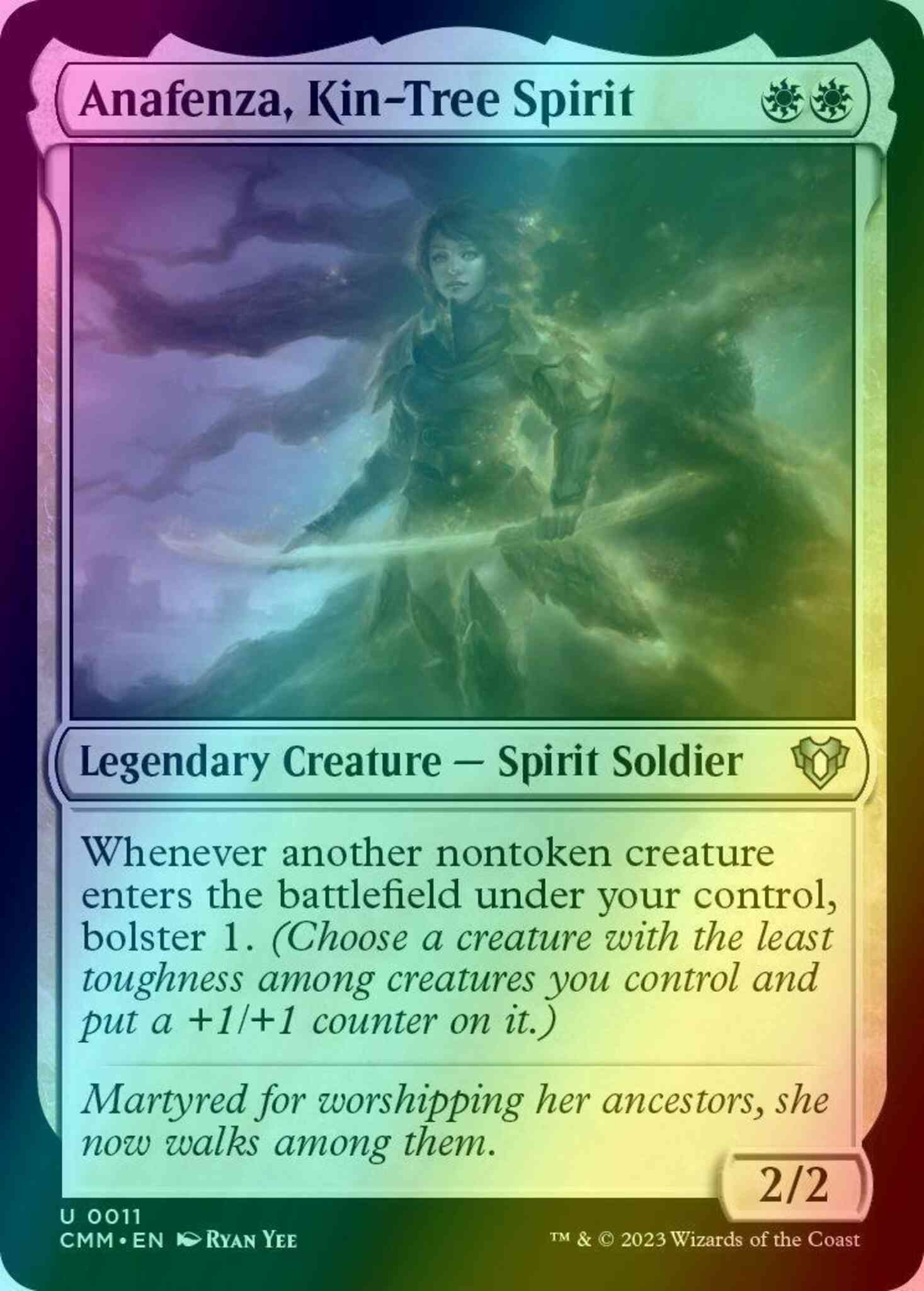 Anafenza, Kin-Tree Spirit [11] [Commander Masters] [Foil]