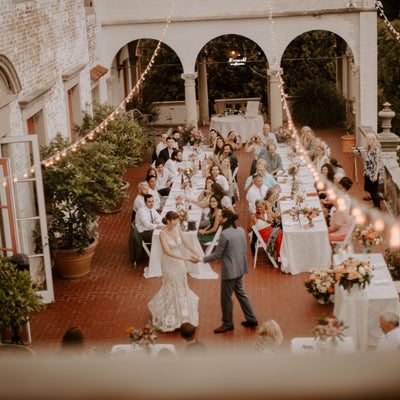 A Romantic Museum Wedding with Bright DIY Flowers