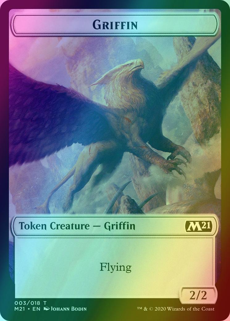 Angel Token (01) // Griffin Token (03) [Core Set 2021 Tokens] [Foil]