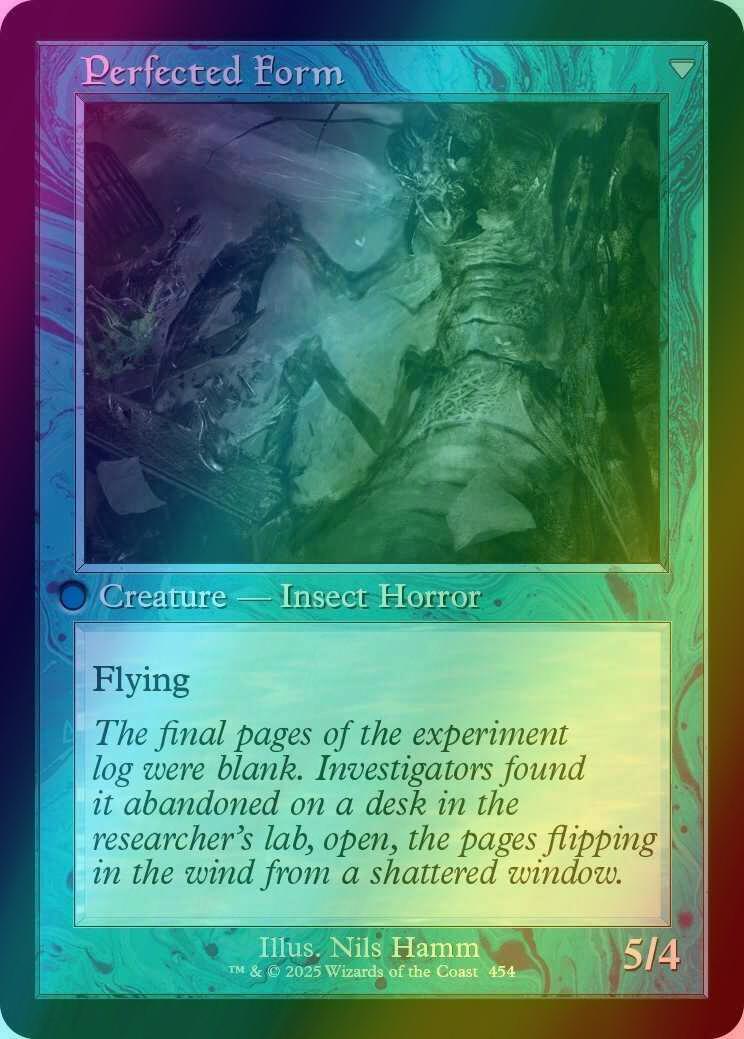 Aberrant Researcher // Perfected Form [454] [Retro Frame] [Innistrad Remastered] [Foil]