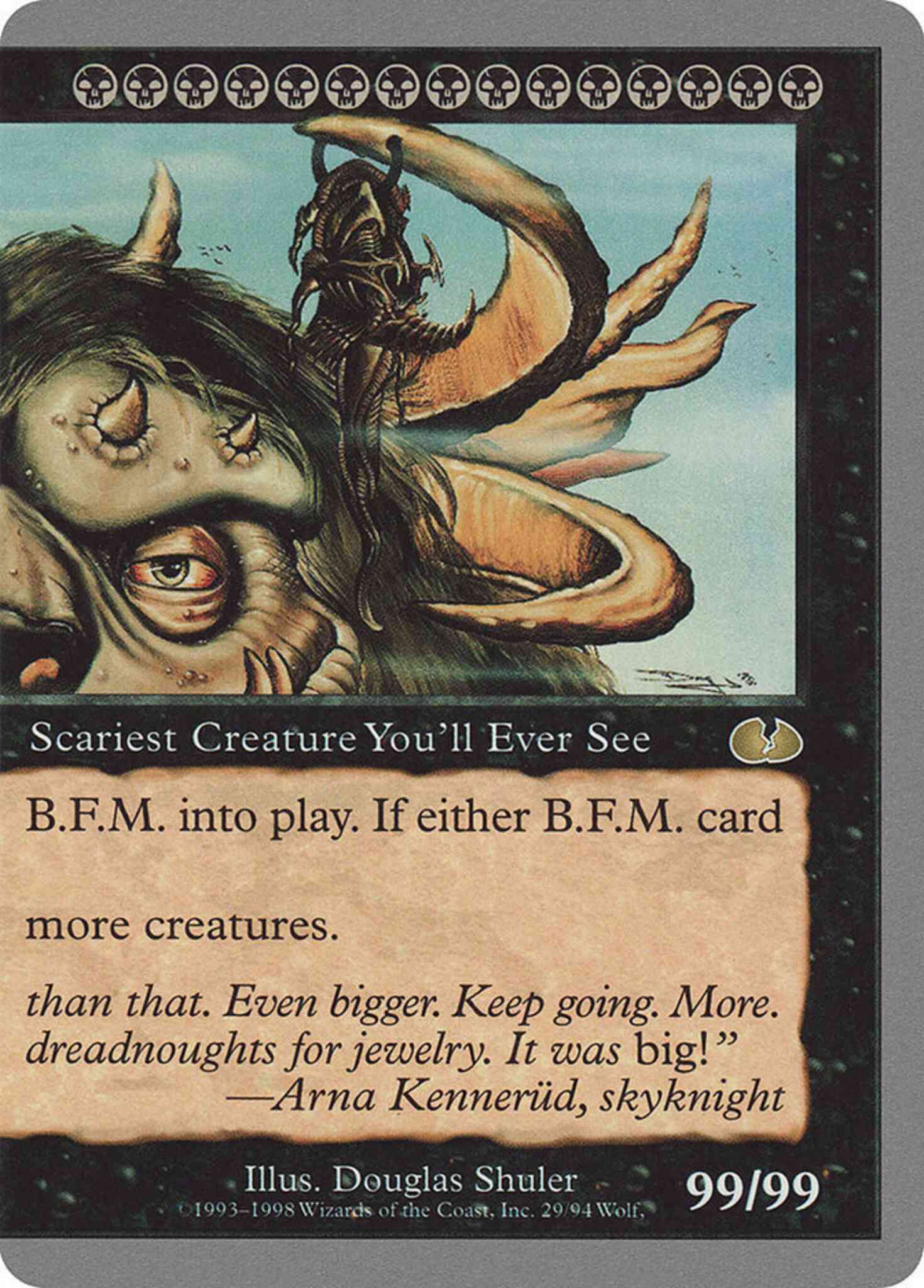 B.F.M. (Right Side) [29] [Big Furry Monster] [b] [Unglued] [Non-Foil]