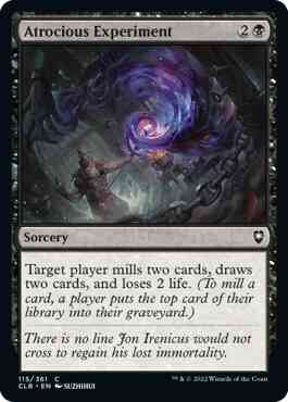 Atrocious Experiment [115] [Commander Legends: Battle for Baldur's Gate] [Non-Foil]