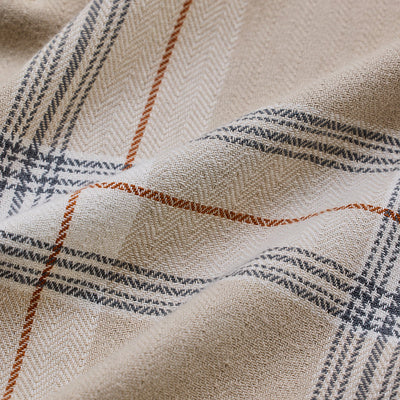 Beige Checks Slim Fit Shirt