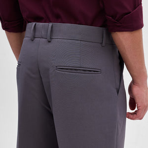 Grey Slim Fit Stretch Trousers