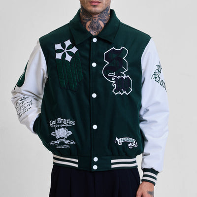 Legends Anarchy Dark Green Varsity Jacket