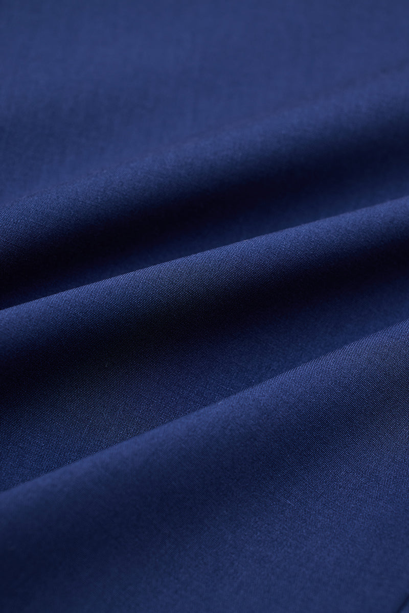 Navy Slim Fit Stretch Shirt