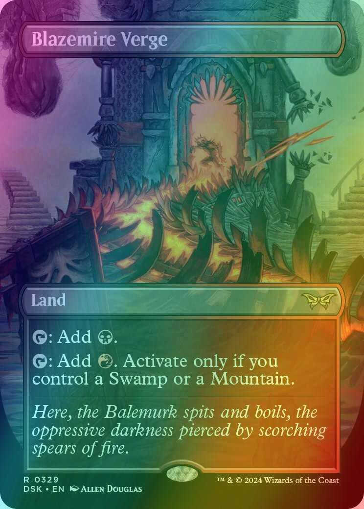 Blazemire Verge [329] [Borderless] [Duskmourn: House of Horror] [Foil]