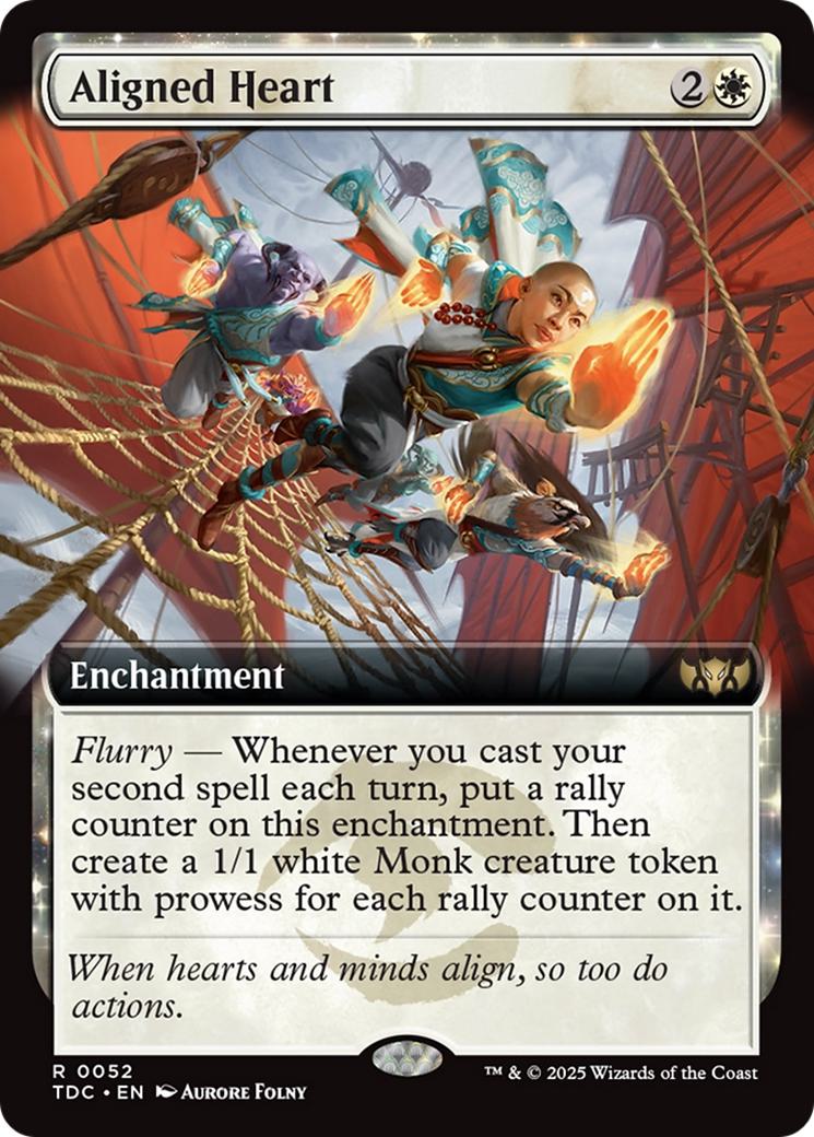 Aligned Heart [52] [Extended Art] [Tarkir: Dragonstorm: Commander] [Non-Foil]