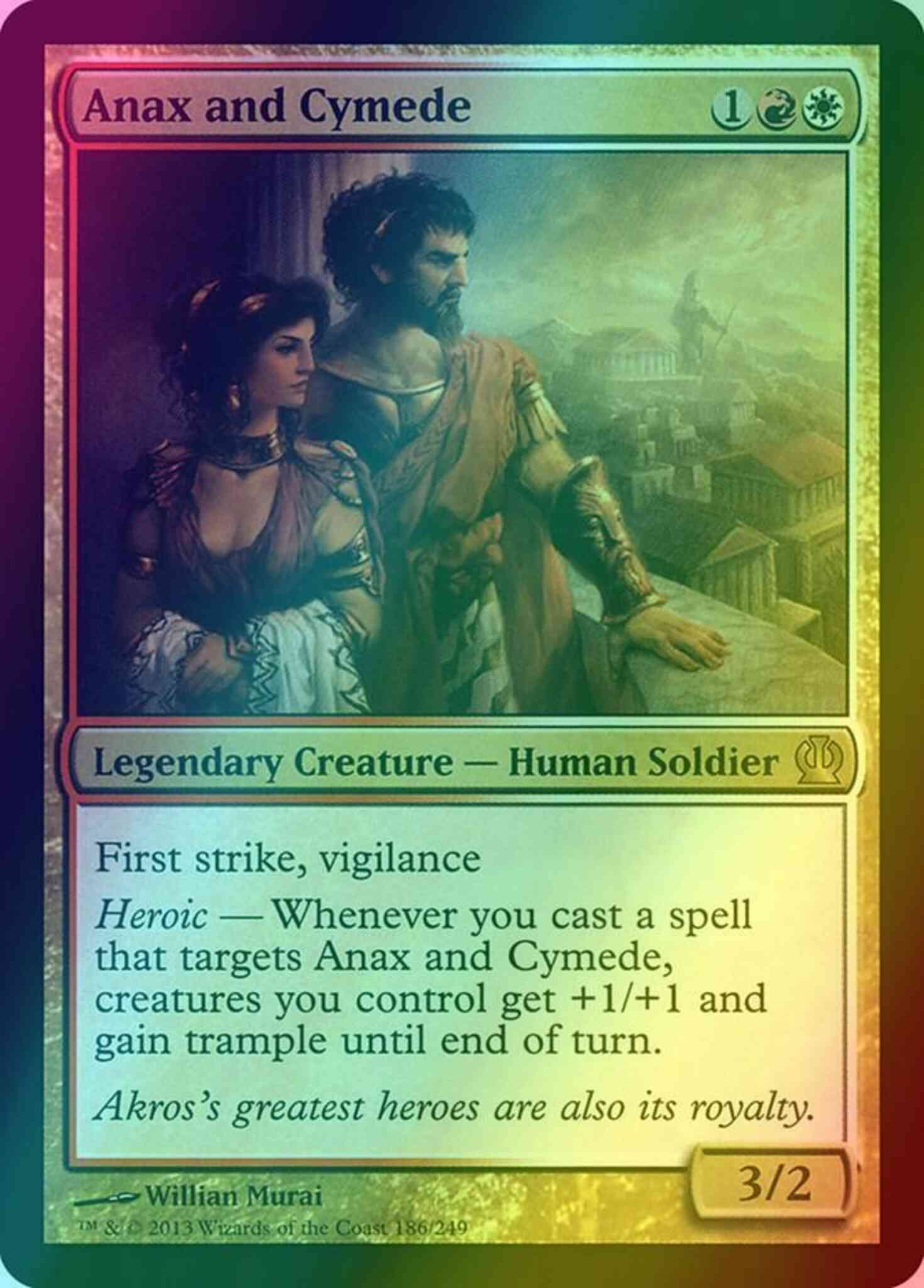 Anax and Cymede [186] [Theros] [Foil]