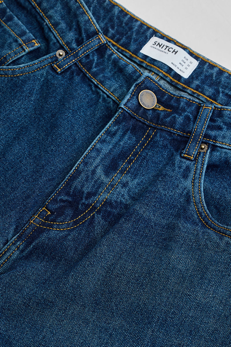 Blue Baggy Fit Jeans