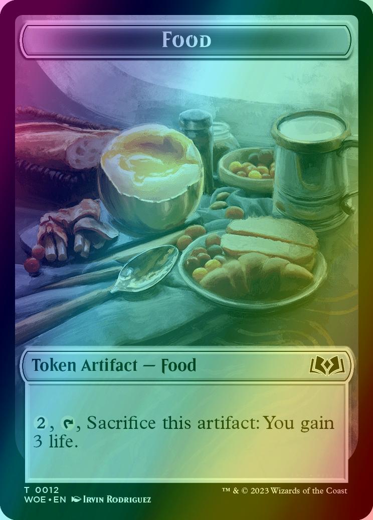 Bird Token (01) // Food Token (12) [Wilds of Eldraine: Tokens] [Foil]