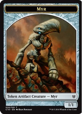 Bird Token (02) // Myr Token (20) [Commander 2016 Tokens] [Non-Foil]