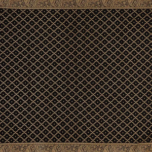 Black Banarasi Georgette Saree With Plain Body & Zari Border