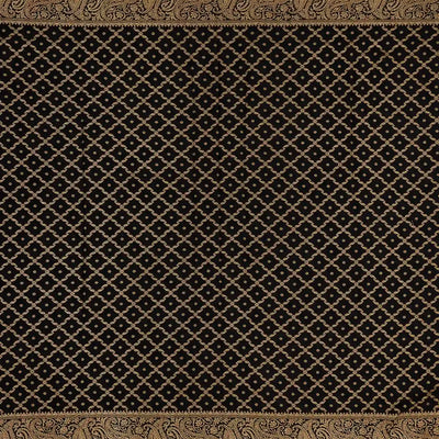 Black Banarasi Georgette Saree With Plain Body & Zari Border