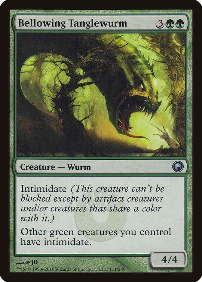 Bellowing Tanglewurm [111] [Scars Of Mirrodin] [Non-Foil]