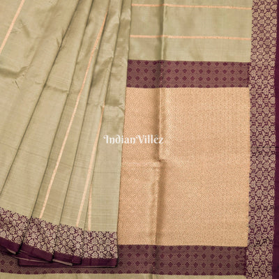 Pista Green Pure Banarasi Katan Silk Saree
