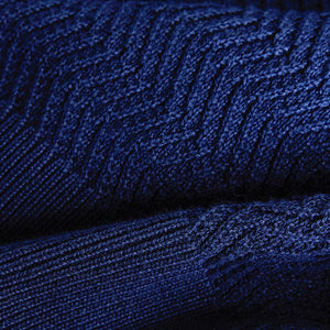 Navy Knitted Polo T-Shirt