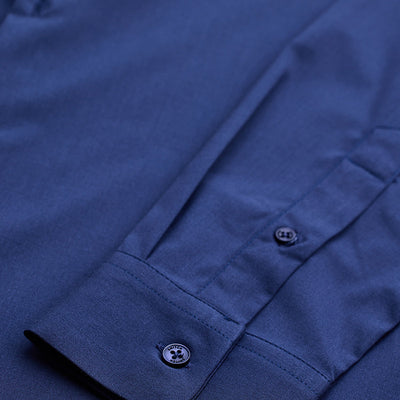Navy Slim Fit Stretch Shirt