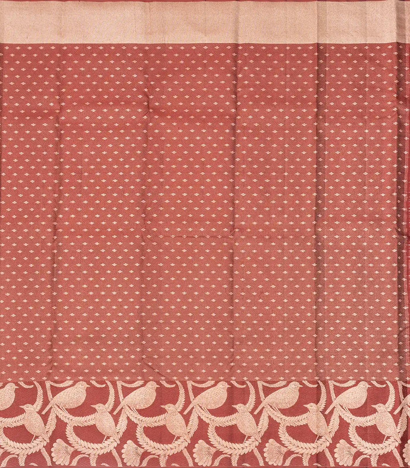 Grey Handloom Kanchipuram Silk Saree With Abstract Stripes