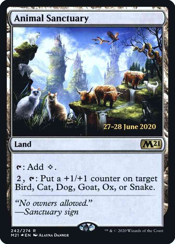Animal Sanctuary [Prerelease] [242s] [Core Set 2021 Promos] [Foil]
