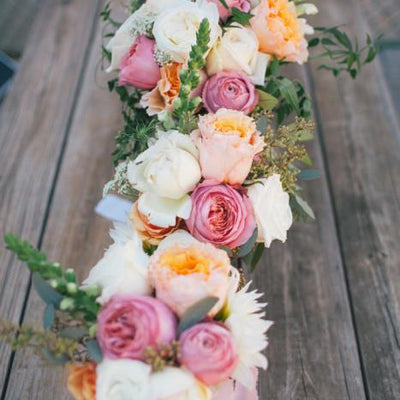 Romantic Peach and Coral Garden Wedding