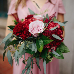 Beautiful Cranberry and Blush Wedding