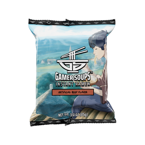 Gamer Soups Instant Noodles - Beef Bricks (5 Pack)