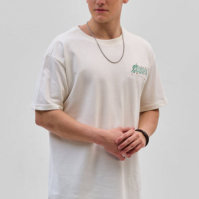 Duck Army White Oversized Fit T-Shirt
