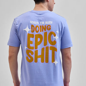 Doing Epic Shit Blue Slim Fit T-Shirt