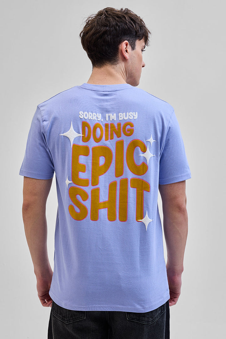 Doing Epic Shit Blue Slim Fit T-Shirt