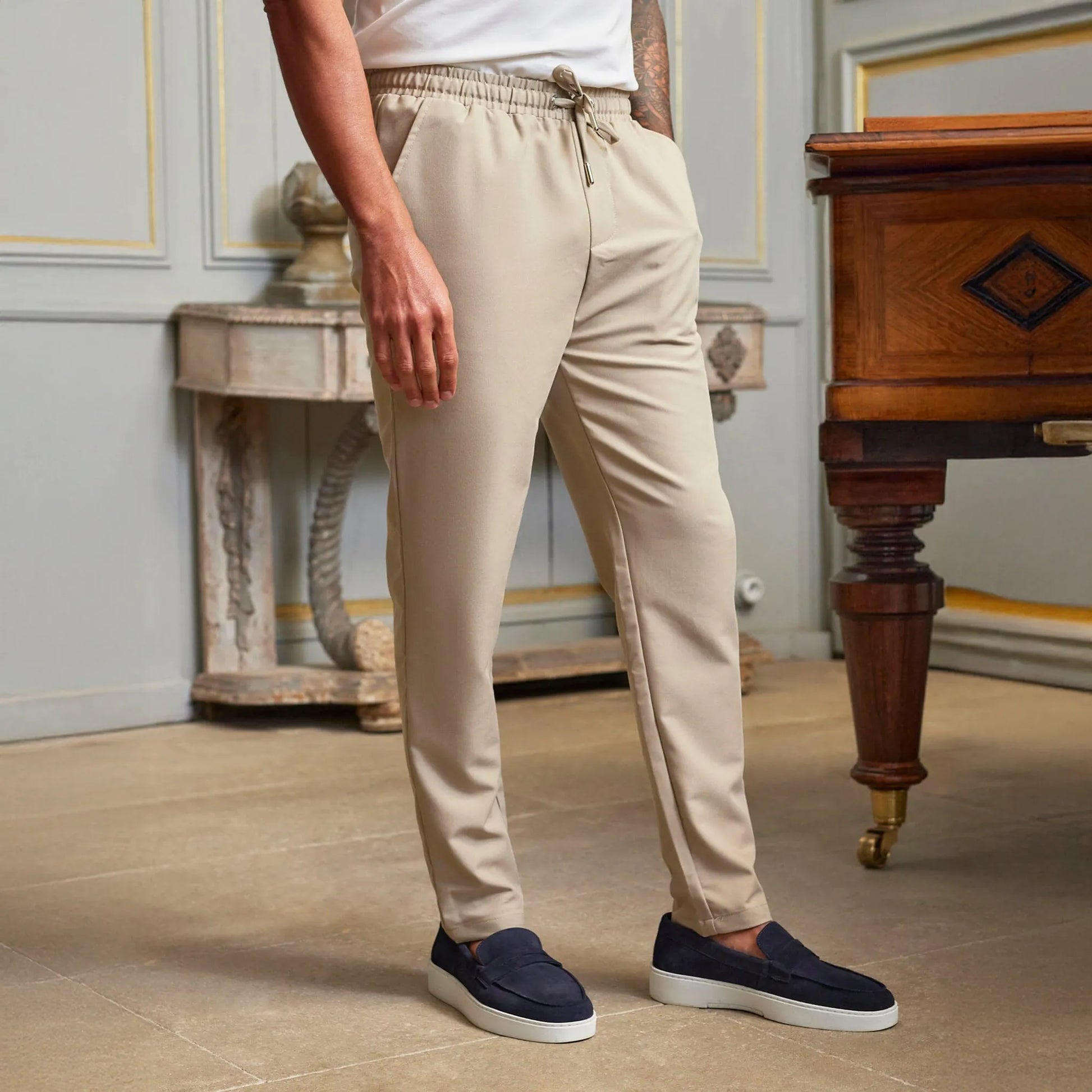 Belier 365 Lightweight Beige Trousers