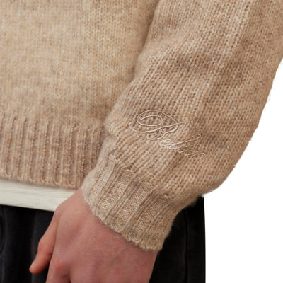 Belier Beige Ombre Knit Sweatshirt