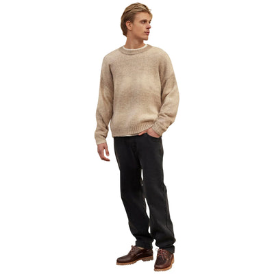Belier Beige Ombre Knit Sweatshirt