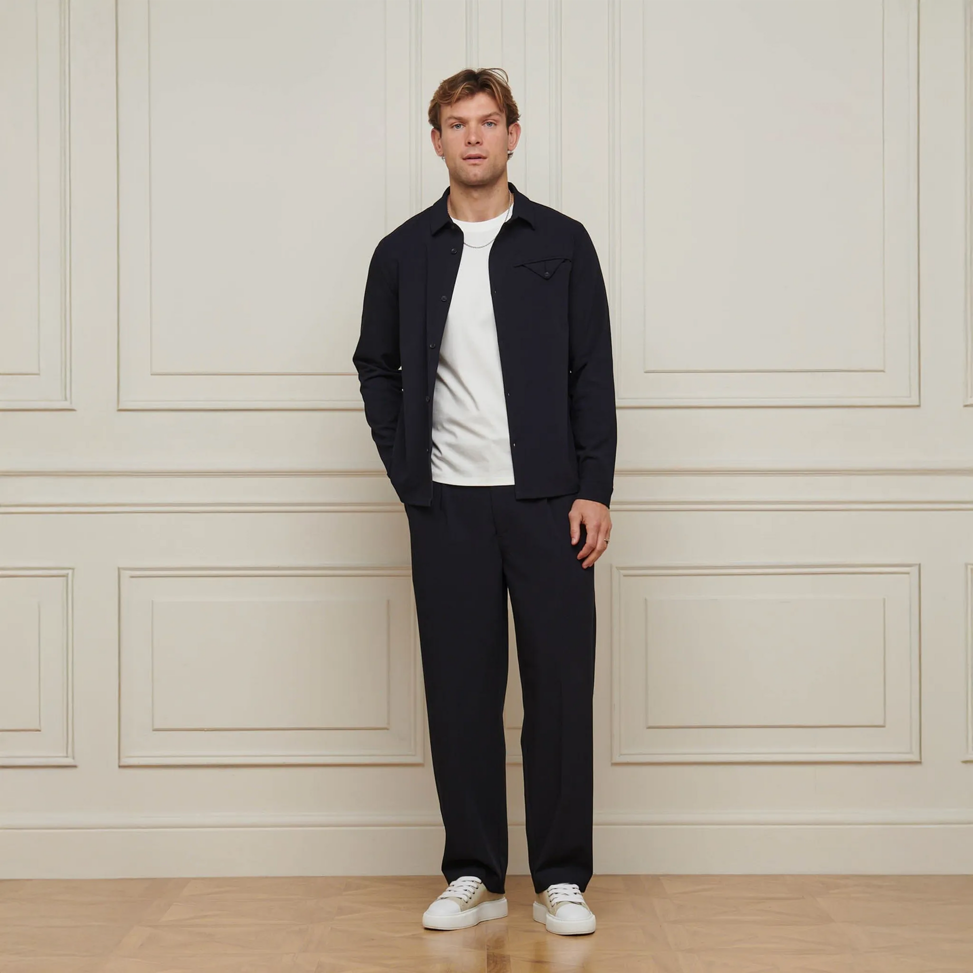 Belier Chest Pocket Navy Shirt