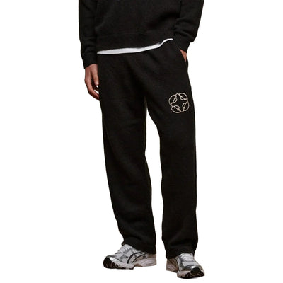 Belier Mohair Knit Black Sweatpants