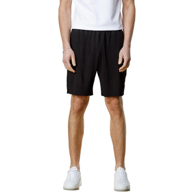 Belier Pleated Black Shorts