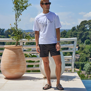 Belier Slub Texture Atelier Signature White T Shirt
