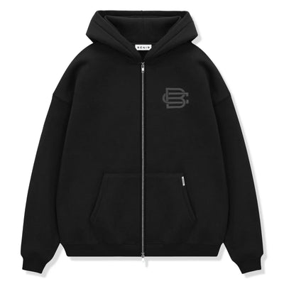 Bénir Clothing Bénir Club Match Day Matte Black Zip-Up Hoodie