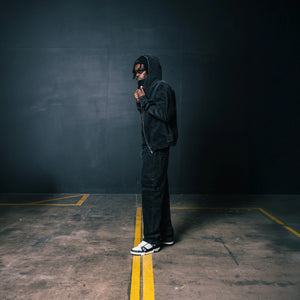 Bénir Clothing Cargo Carpenter Black Jeans