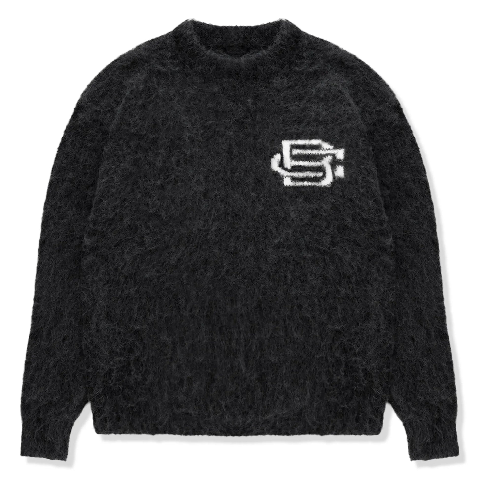 Bénir Clothing Mohair Knit BC Black Sweatshirt