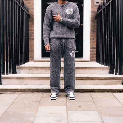 Bénir Clothing Mohair Knit BC Charcoal Sweatpants